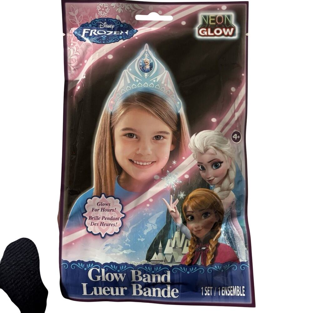 Disney Frozen Neon Glow Band, Elsa Dress Up Crown, Girls Hair Accessory Tiara